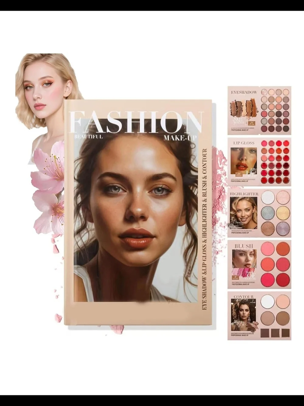 The URATM Beauty 5-Layer Makeup Book Palette